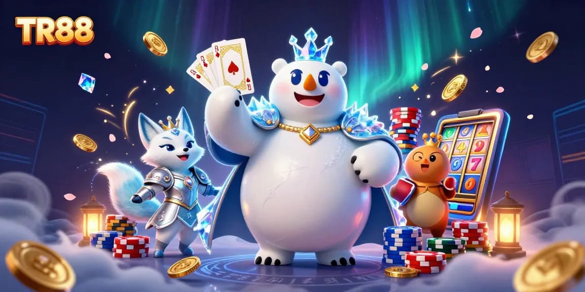 Experience TR88 excitement with the magical ice king, snow fox, and dazzling casino elements.