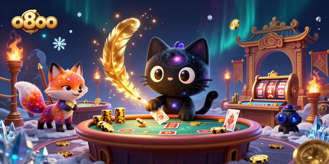 Experience the thrilling world of o8oo gaming with our vibrant cosmic casino, featuring animated characters and exciting action.