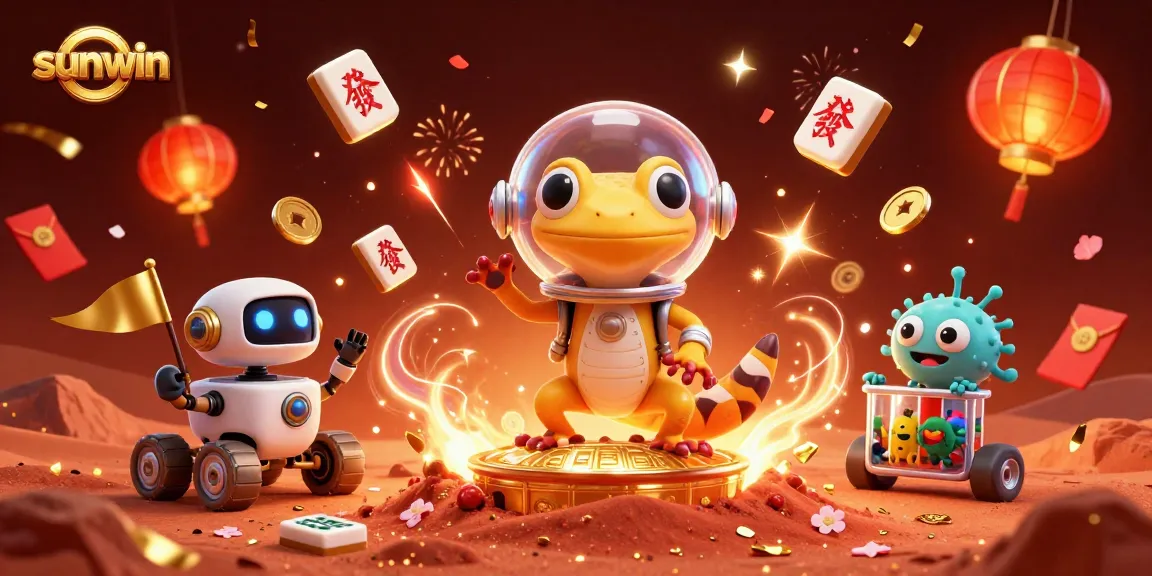 Experience thrilling wins at sunwin's vibrant and dynamic 3D casino scene.