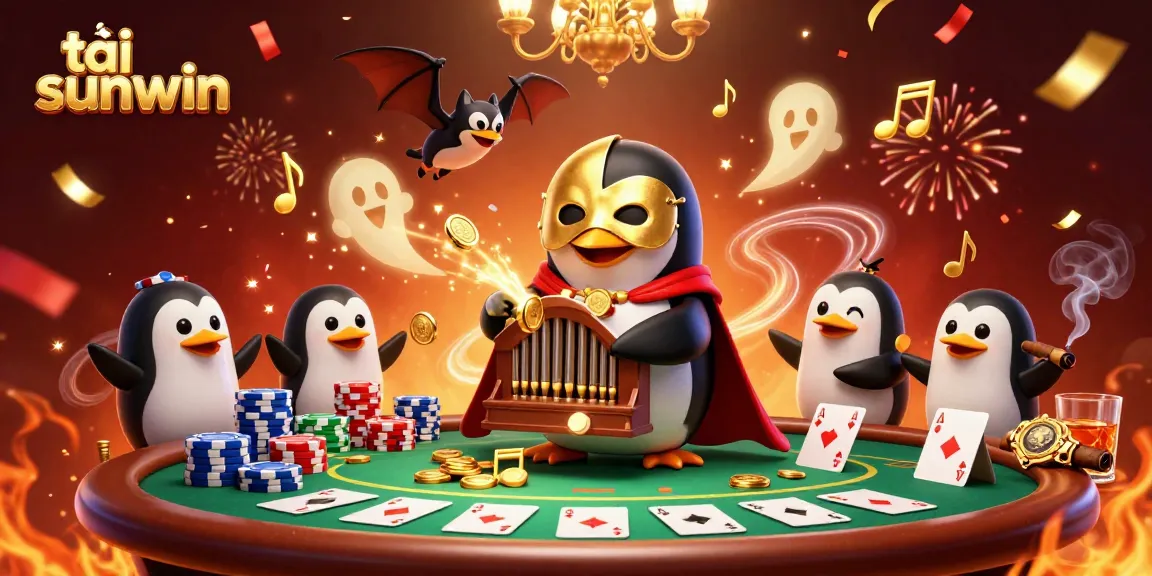 Engage with tải sunwin through an immersive 3D casino scene featuring exciting poker elements.