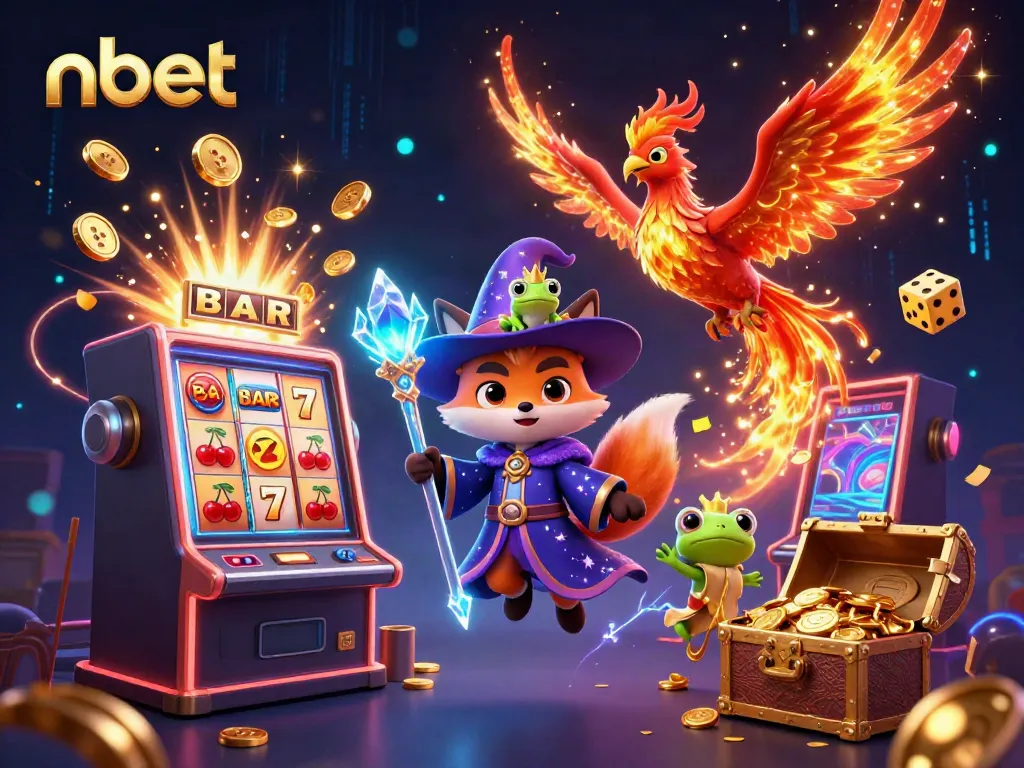 Experience thrilling nbet action with a mystical wizard fox, phoenix, and explosive casino games.